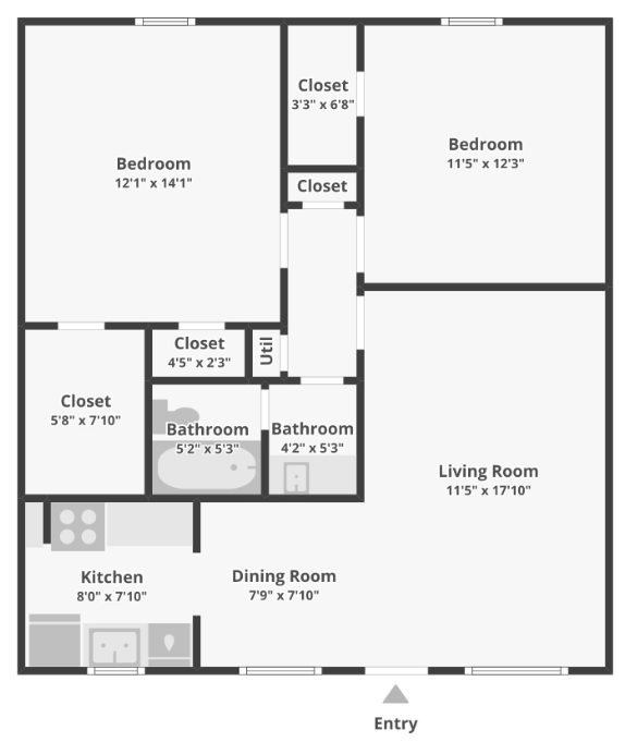 Whisperwind 2 bedroom floor plan